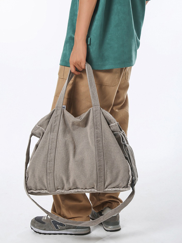 Canvas Burr Large Capacity Crossbody Bag-3